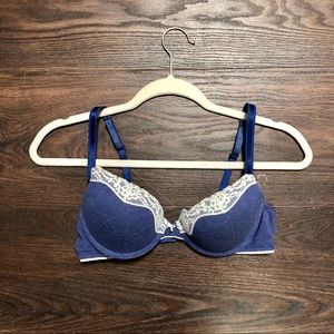 Aerie Blue Lace Push-up Bra
